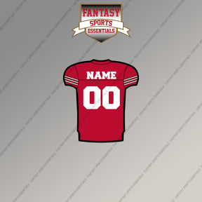 San Francisco 49ers Personalized Current Home Jersey Magnets