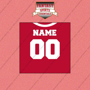 San Francisco 49ers Personalized Current Home Jersey Wall Art Prints