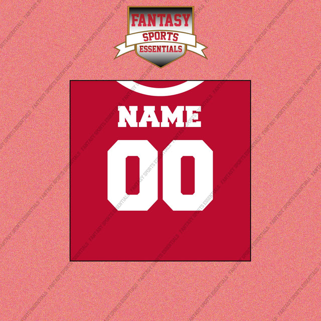 San Francisco 49ers Personalized Current Home Jersey Wall Art Prints