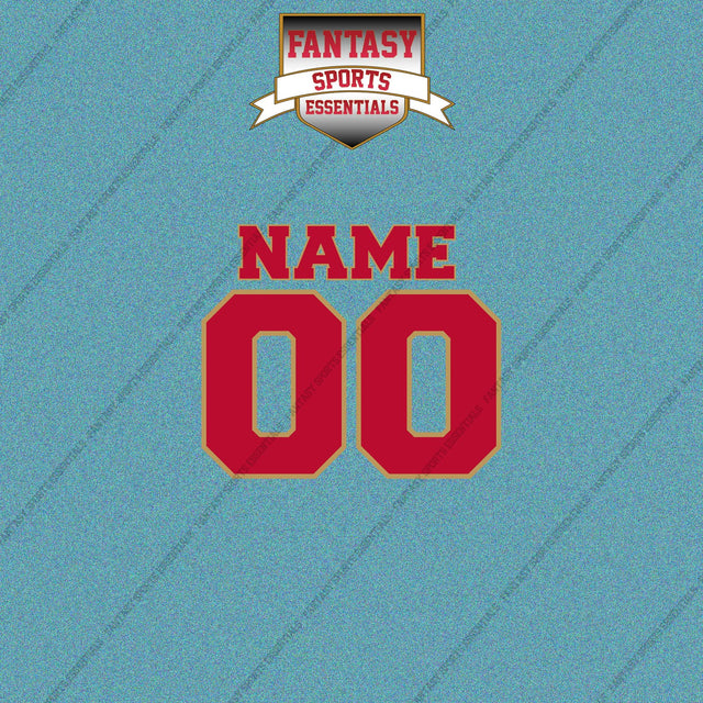 San Francisco 49ers Personalized Current Name and Number Car Decals