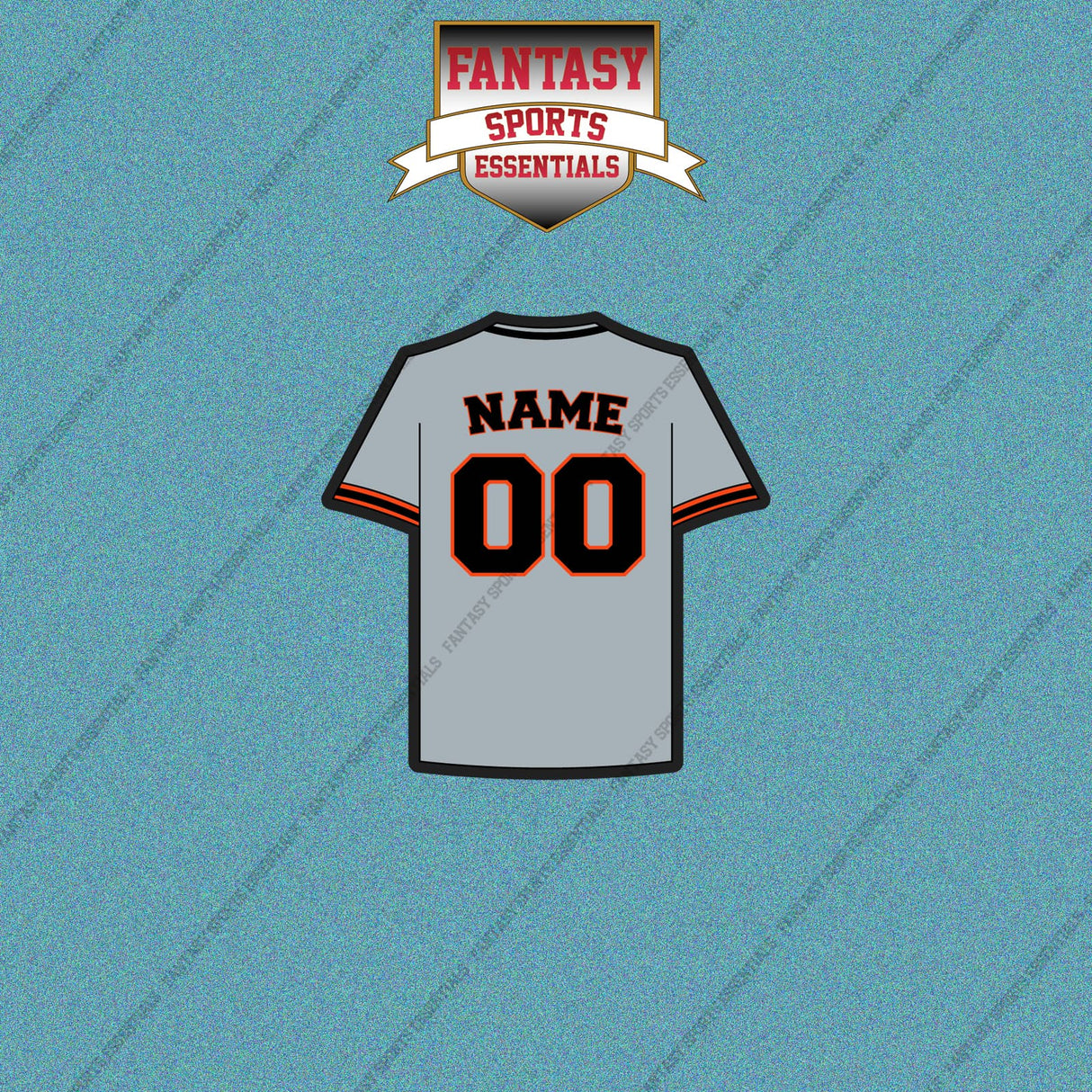 San Francisco Giants Personalized Current Away Jersey Car Decals