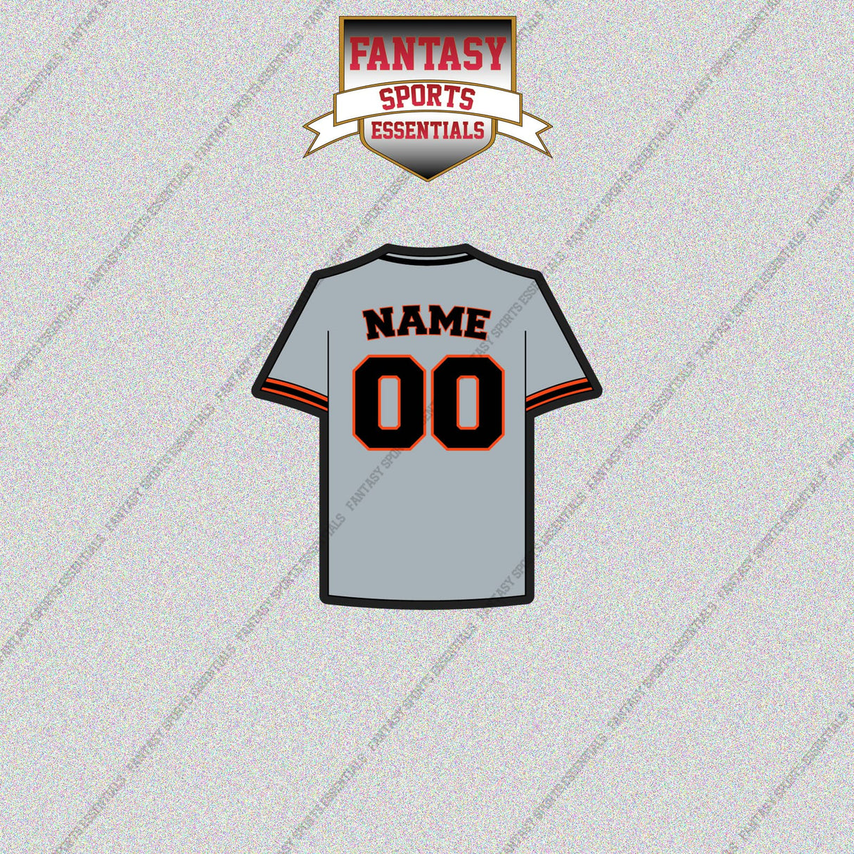San Francisco Giants Personalized Current Away Jersey Glossy Stickers