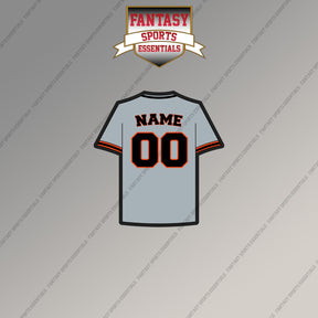 San Francisco Giants Personalized Current Away Jersey Magnets
