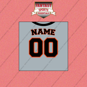 San Francisco Giants Personalized Current Away Jersey Wall Art Prints