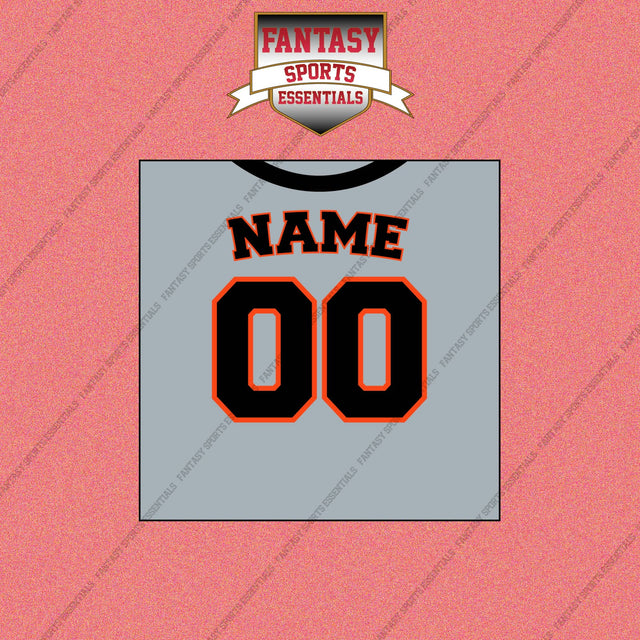 San Francisco Giants Personalized Current Away Jersey Wall Art Prints