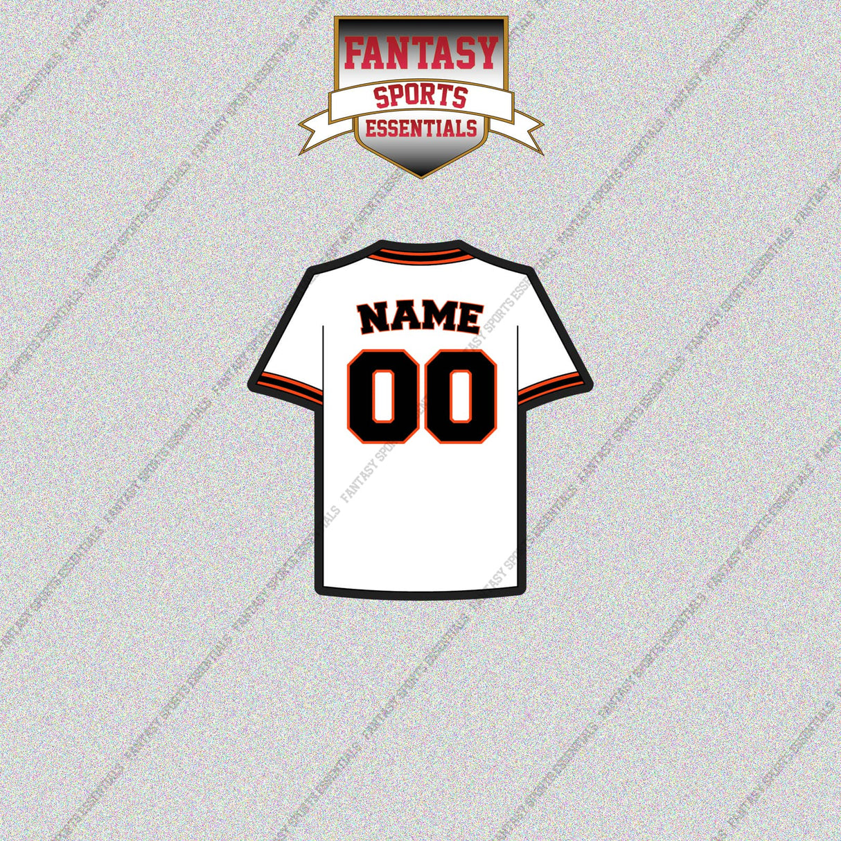 San Francisco Giants Personalized Current Home Jersey Glossy Stickers