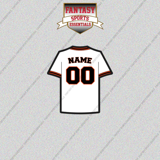 San Francisco Giants Personalized Current Home Jersey Glossy Stickers