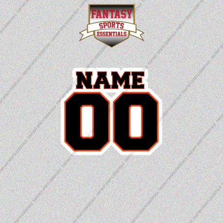 San Francisco Giants Personalized Current Name and Number Glossy Stickers