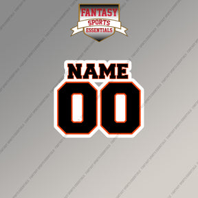 San Francisco Giants Personalized Current Name and Number Magnets