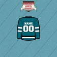 San Jose Sharks Personalized Current Home Jersey Car Decals