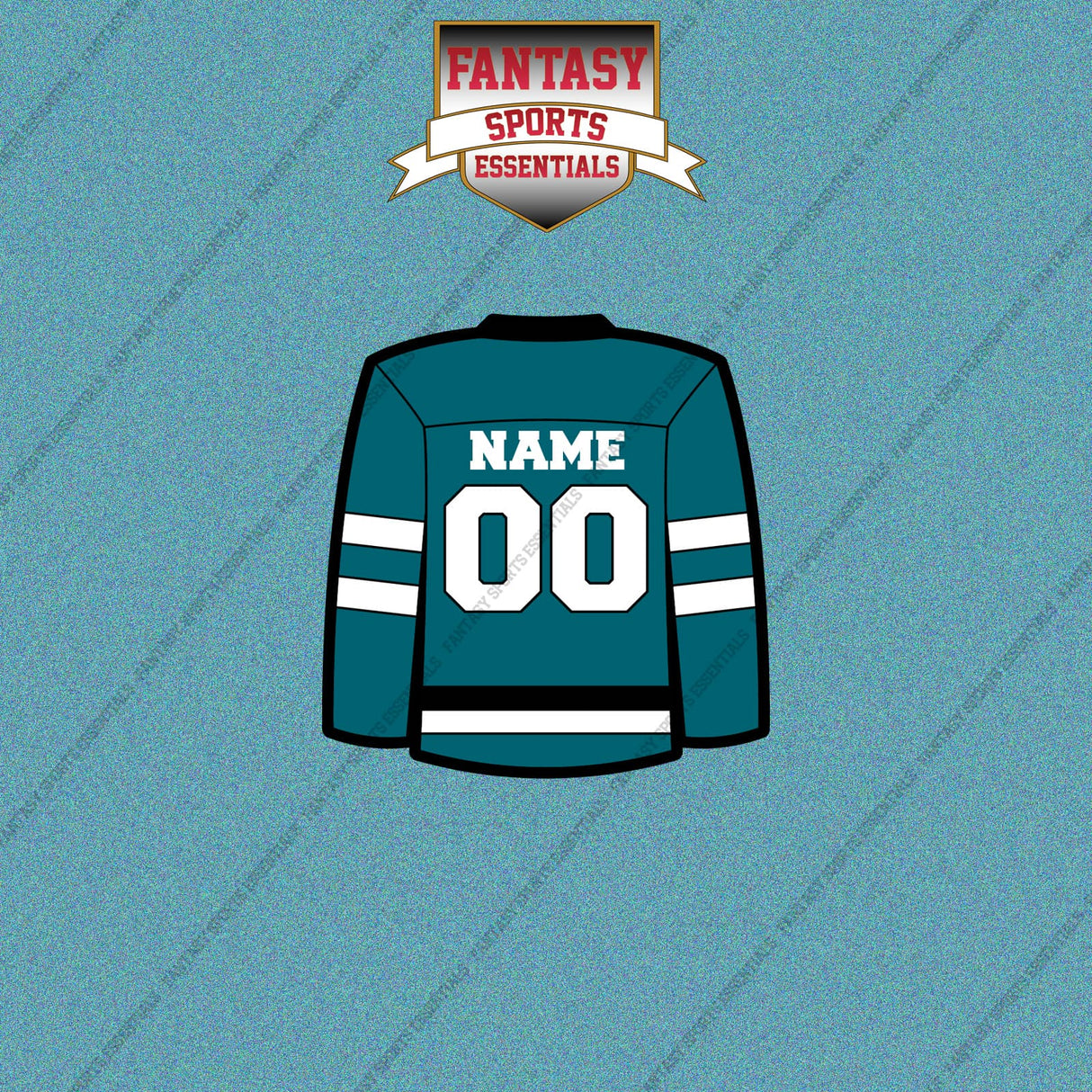 San Jose Sharks Personalized Current Home Jersey Car Decals