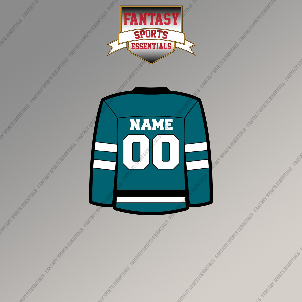San Jose Sharks Personalized Current Home Jersey Magnets
