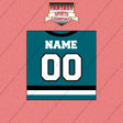 San Jose Sharks Personalized Current Home Jersey Wall Art Prints