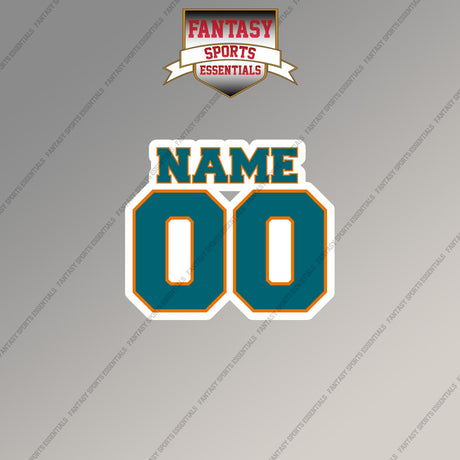 San Jose Sharks Personalized Current Name and Number Magnets