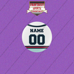 Seattle Kraken Personalized Current Away Jersey Buttons