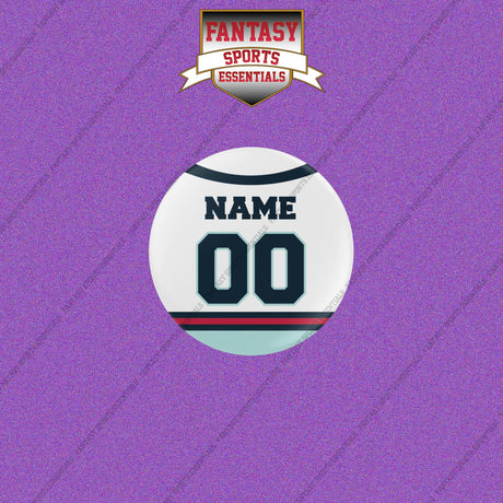 Seattle Kraken Personalized Current Away Jersey Buttons