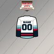 Seattle Kraken Personalized Current Away Jersey Magnets