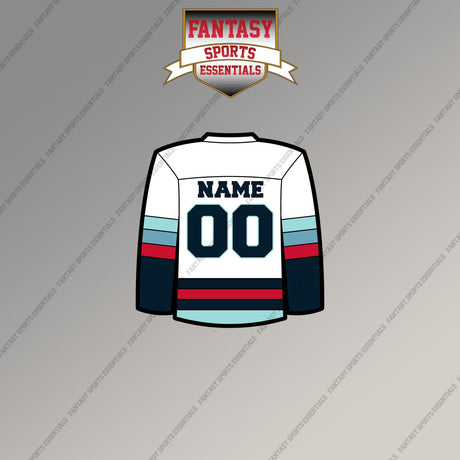 Seattle Kraken Personalized Current Away Jersey Magnets
