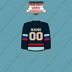 Seattle Kraken Personalized Current Home Jersey Car Decals