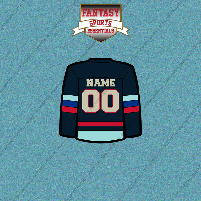 Seattle Kraken Personalized Current Home Jersey Car Decals