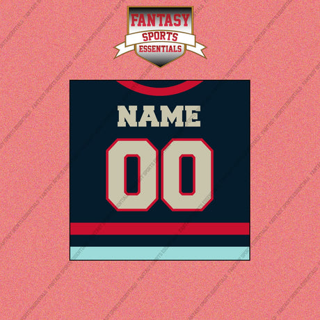 Seattle Kraken Personalized Current Home Jersey Wall Art Prints