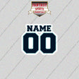 Seattle Kraken Personalized Current Name and Number Glossy Stickers