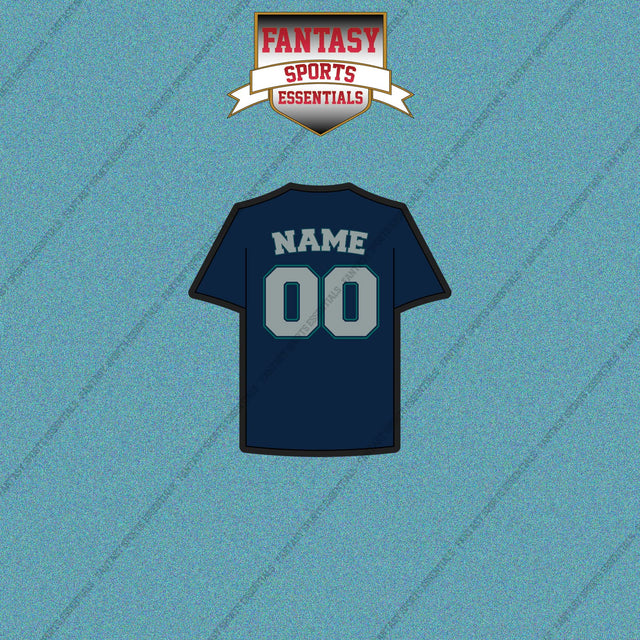 Seattle Mariners Personalized Current Away Jersey Car Decals