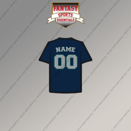 Seattle Mariners Personalized Current Away Jersey Magnets