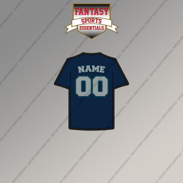 Seattle Mariners Personalized Current Away Jersey Magnets