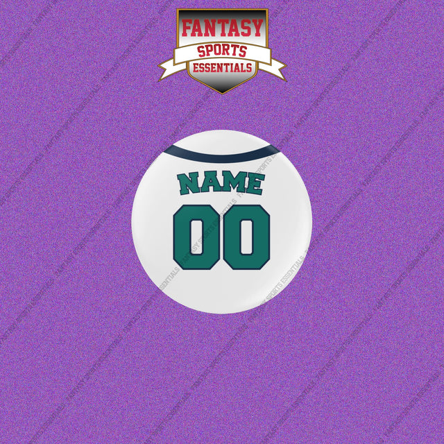 Seattle Mariners Personalized Current Home Jersey Buttons