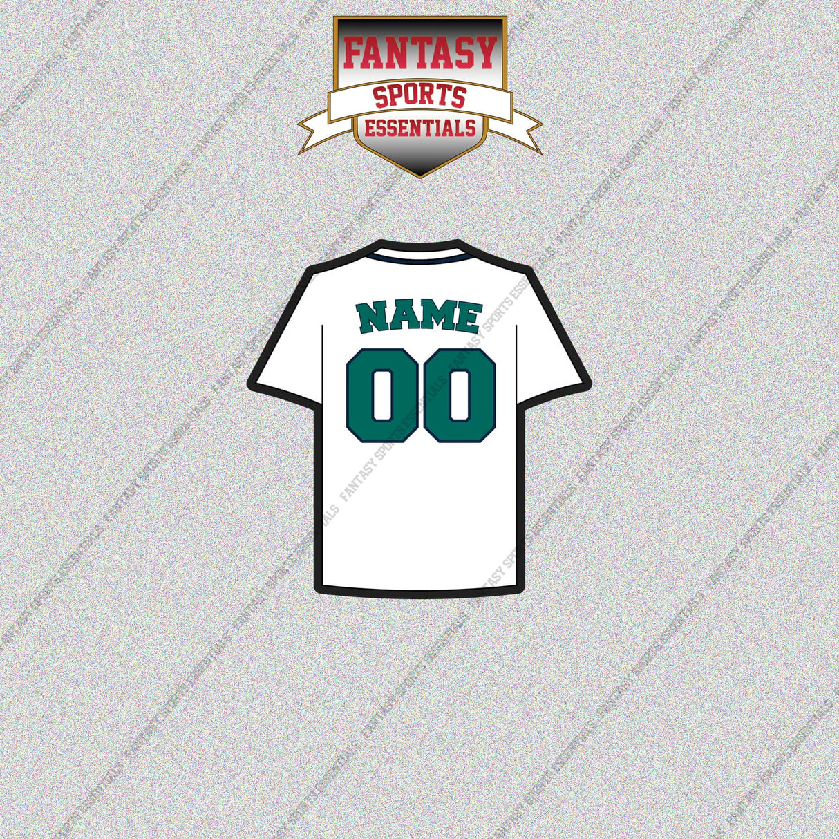 Seattle Mariners Personalized Current Home Jersey Glossy Stickers