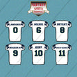 Seattle Seahawks 2025 Away Jersey Car Decals (Choose Your Player) Page 1