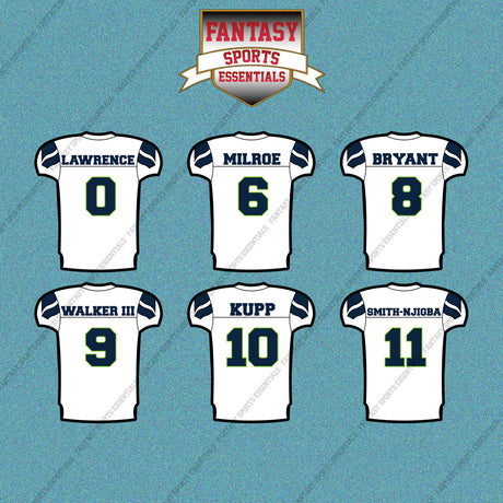 Seattle Seahawks 2025 Away Jersey Car Decals (Choose Your Player) Page 1