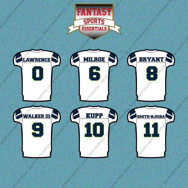 Seattle Seahawks 2025 Away Jersey Car Decals (Choose Your Player) Page 1