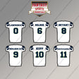 Seattle Seahawks 2025 Away Jersey Magnets (Choose Your Player) Page 1