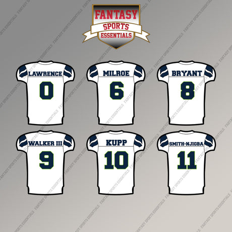 Seattle Seahawks 2025 Away Jersey Magnets (Choose Your Player) Page 1