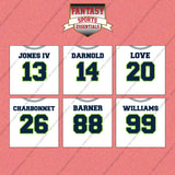 Seattle Seahawks 2025 Away Jersey Wall Art Prints (Choose Your Player) Page 2