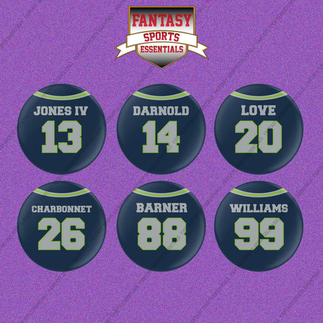 Seattle Seahawks 2025 Home Jersey Button Pins (Choose Your Player) Page 2