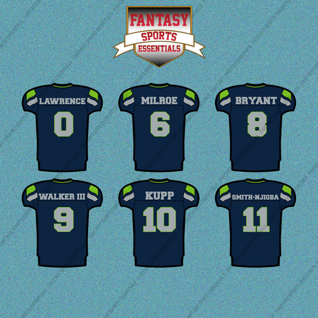 Seattle Seahawks 2025 Home Jersey Car Decals (Choose Your Player) Page 1
