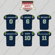 Seattle Seahawks 2025 Home Jersey Glossy Stickers (Choose Your Player) Page 1