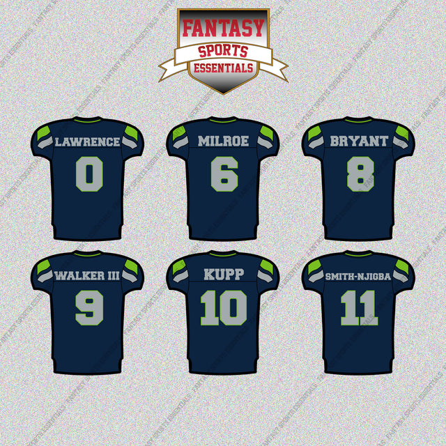 Seattle Seahawks 2025 Home Jersey Glossy Stickers (Choose Your Player) Page 1