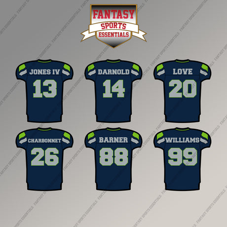 Seattle Seahawks 2025 Home Jersey Magnets (Choose Your Player) Page 2