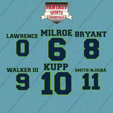 Seattle Seahawks 2025 Name and Number Car Decals (Choose Your Player) Page 1