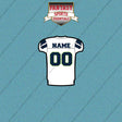 Seattle Seahawks Personalized Current Away Jersey Car Decals