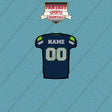 Seattle Seahawks Personalized Current Home Jersey Car Decals