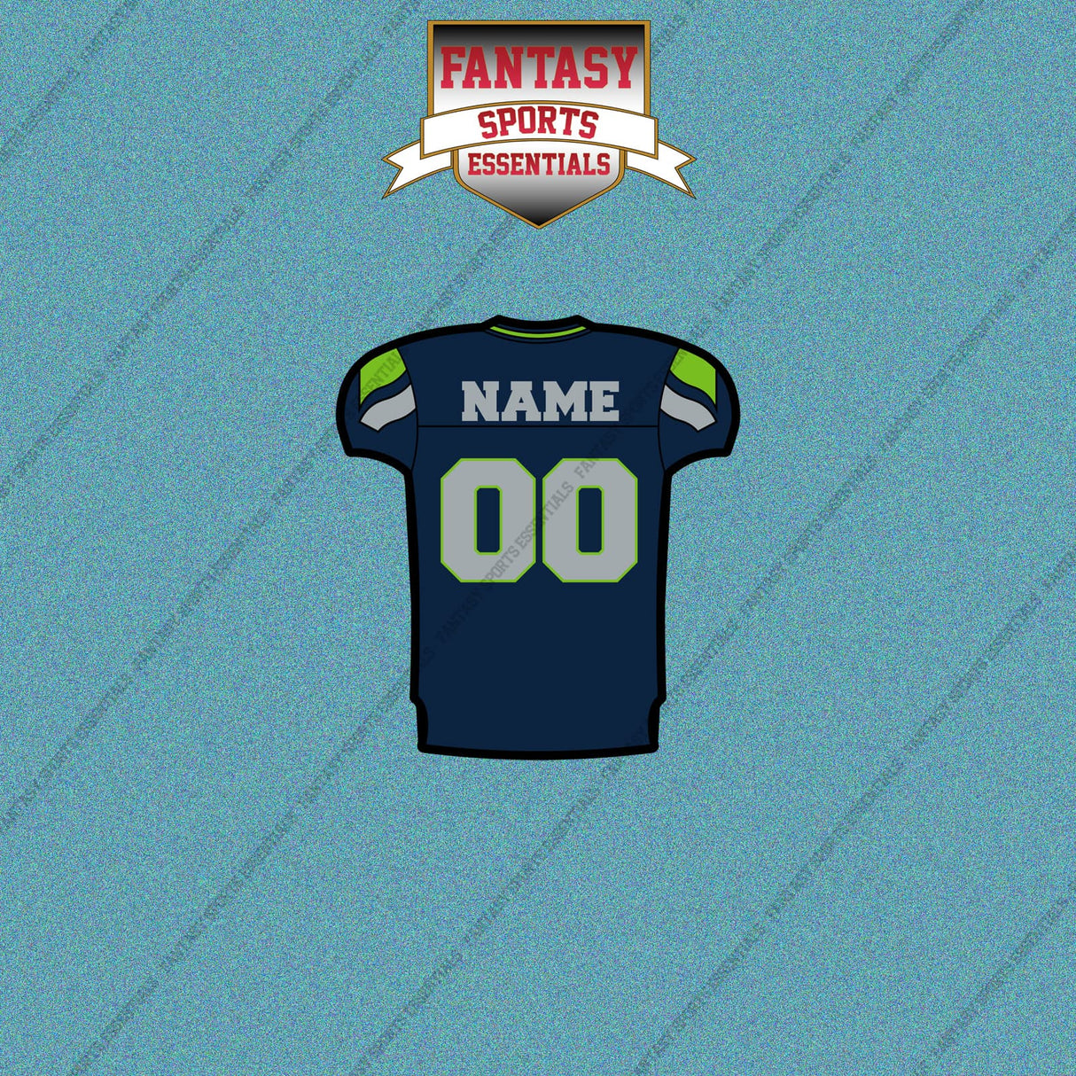 Seattle Seahawks Personalized Current Home Jersey Car Decals