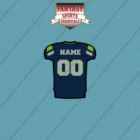 Seattle Seahawks Personalized Current Home Jersey Car Decals