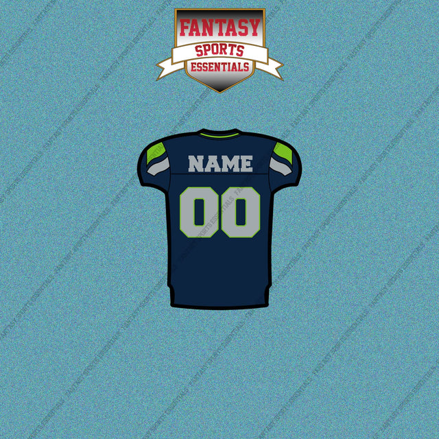 Seattle Seahawks Personalized Current Home Jersey Car Decals