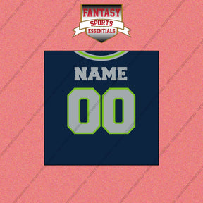 Seattle Seahawks Personalized Current Home Jersey Wall Art Prints