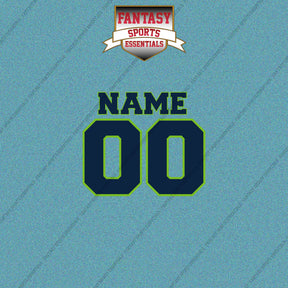 Seattle Seahawks Personalized Current Name and Number Car Decals